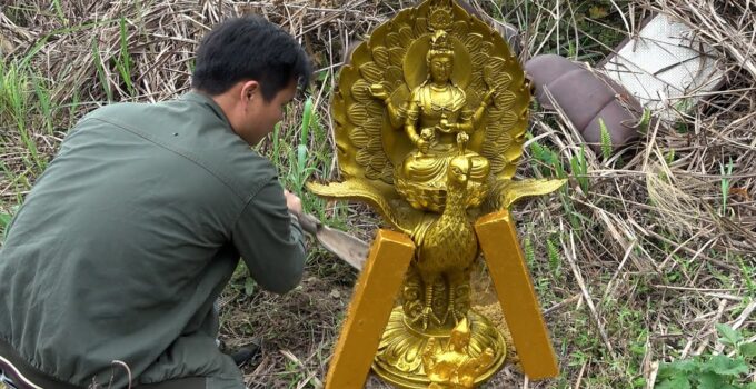 A Serendipitous Meeting with Buddha: The Enchanting Odyssey of Embracing the Solid Gold Guan Yin Statue and the Overflowing Joy it Infused into the Soul